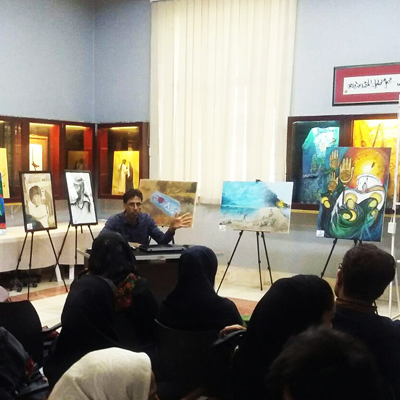 نمایشگاه و کارگاه نقاشی «اسری» در حوزه هنری آبادان برگزار شد