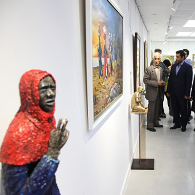 نمایشگاه ملی آثار تجسمی «قلم مهتاب» در بوشهر افتتاح شد