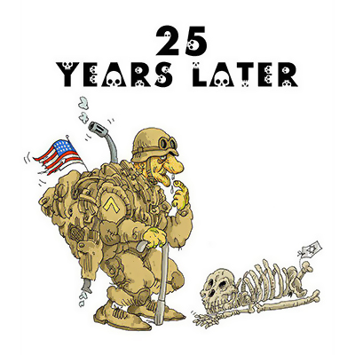 واکنش یک کاریکاتوریست به رجزخوانی‌های آمریکا