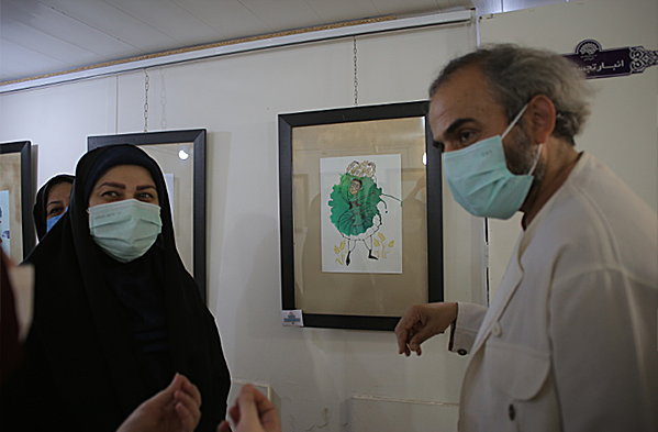 نمایشگاه آثار بانوان خانه تصویر گری مازندران افتتاح شد